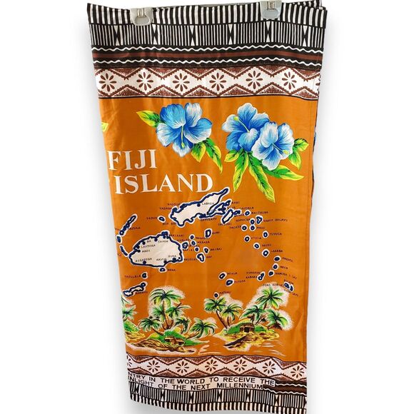 Vintage Y2K Fiji Islands Tapestry - Millennium 2000 First Sunlight - Large - Picture 1 of 14
